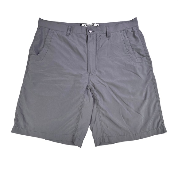 Mountain Khakis Other - Mountain‎ Khakis Mulligan Shorts Mens 38x10 Classic Fit Grey Performance Stretch